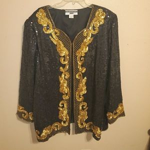 Midnight run plus sequin blazer